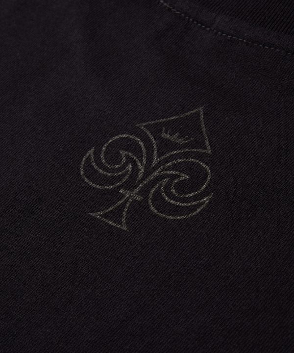 Black large stamp t shirt black black 6