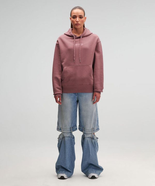 Kaffa small stamp hoodie womens full length 1